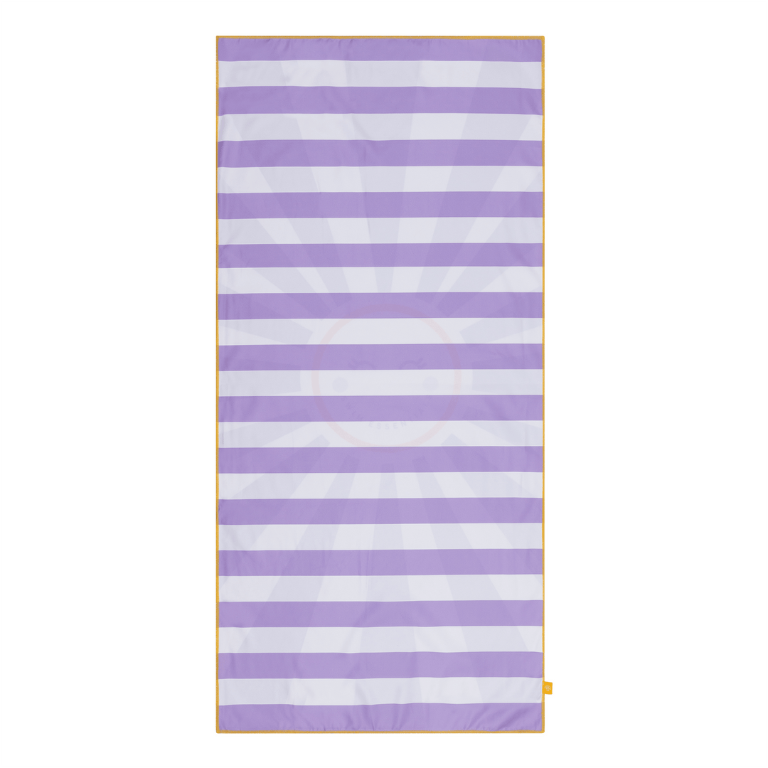 Swim Essentials Luxe Recycled Microfiber Beach Towel, Happy Sunshine