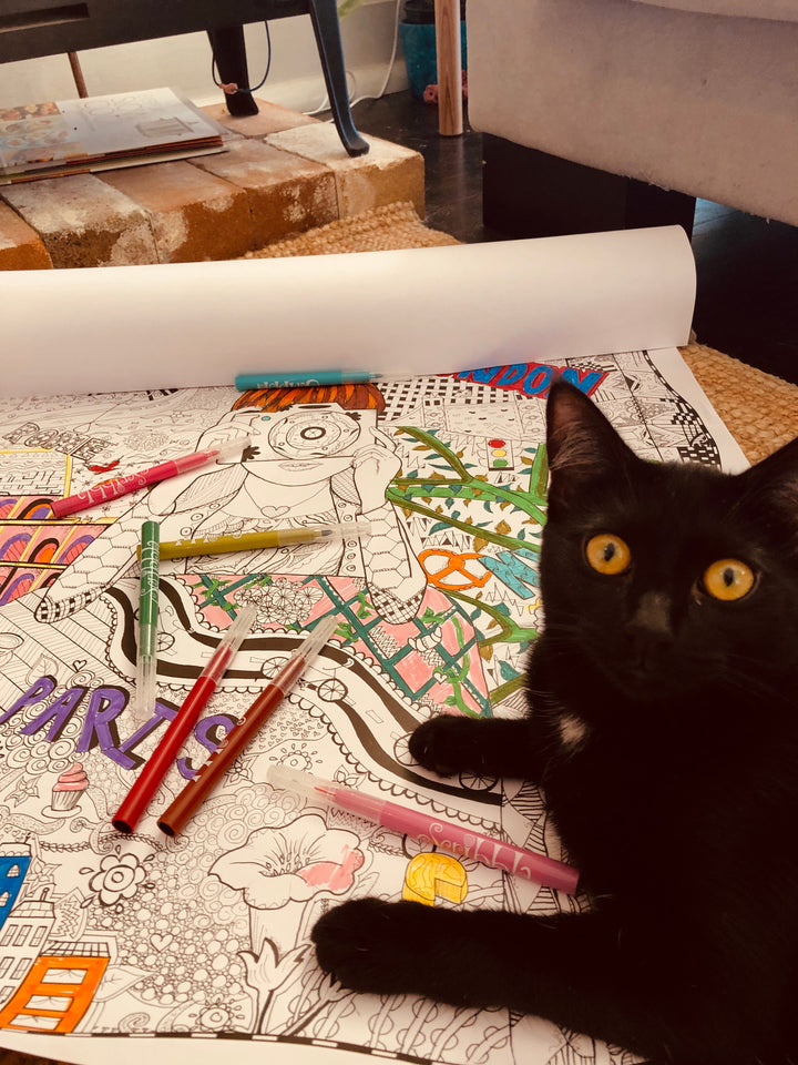 ColourAway Colouring In Poster Kit - On My Travels