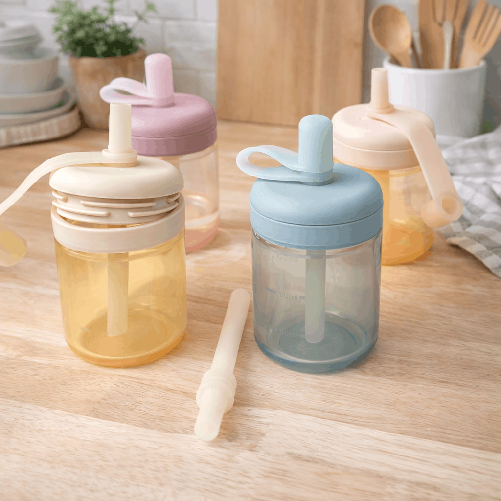 Koukla Baby Silicone Sippy Cup, Blue