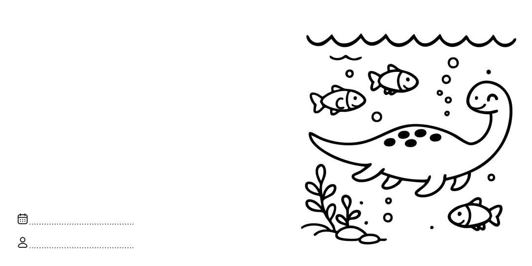 Sassi Colouring Book Square - Dinosaurs