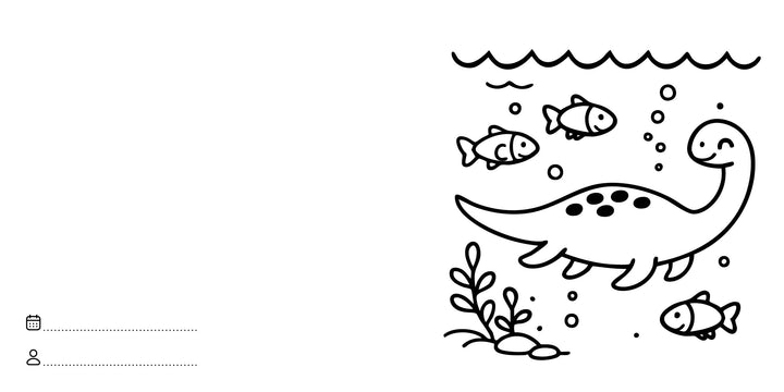 Sassi Colouring Book Square - Dinosaurs