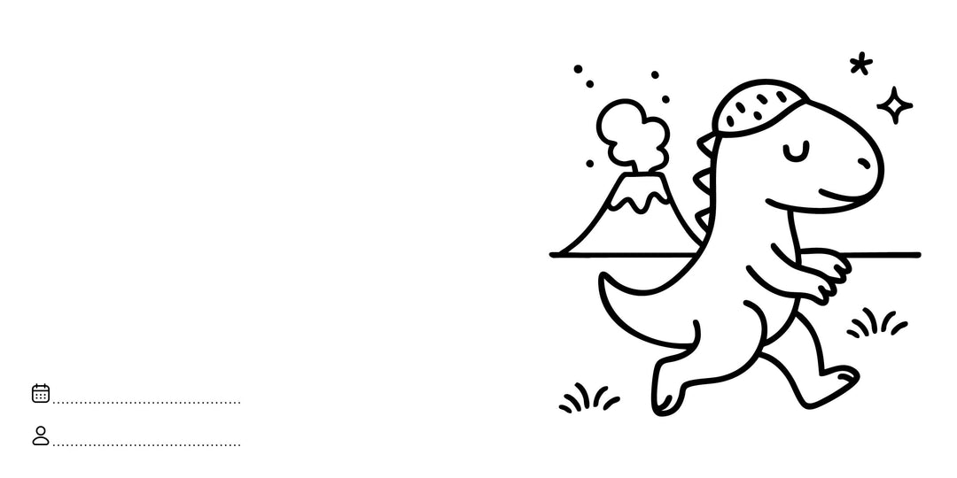 Sassi Colouring Book Square - Dinosaurs