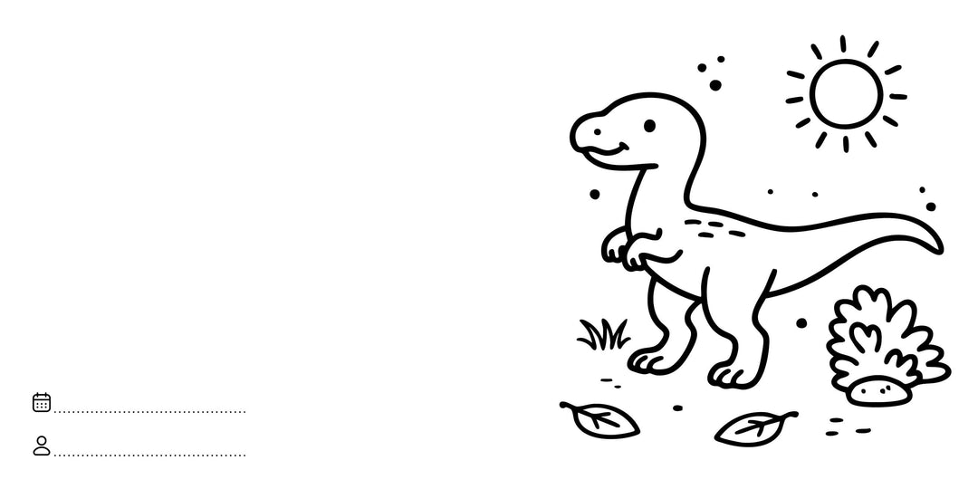 Sassi Colouring Book Square - Dinosaurs