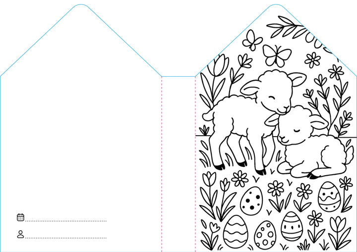 Sassi Colouring Book House - Easter