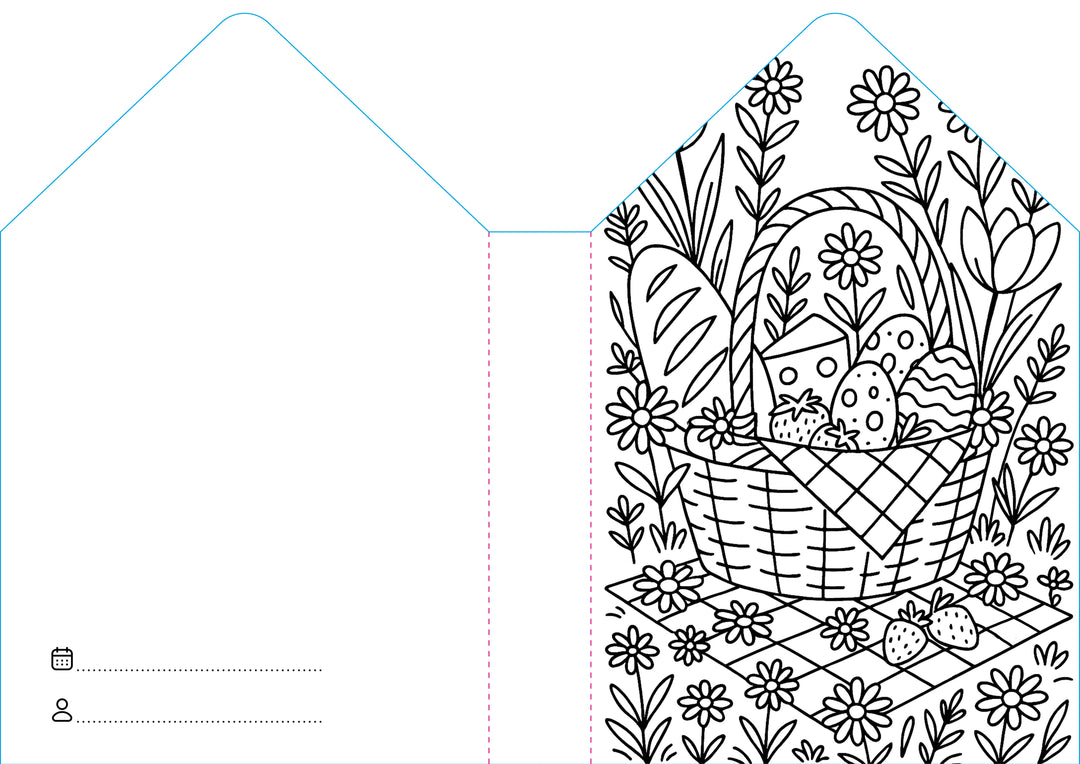 Sassi Colouring Book House - Easter