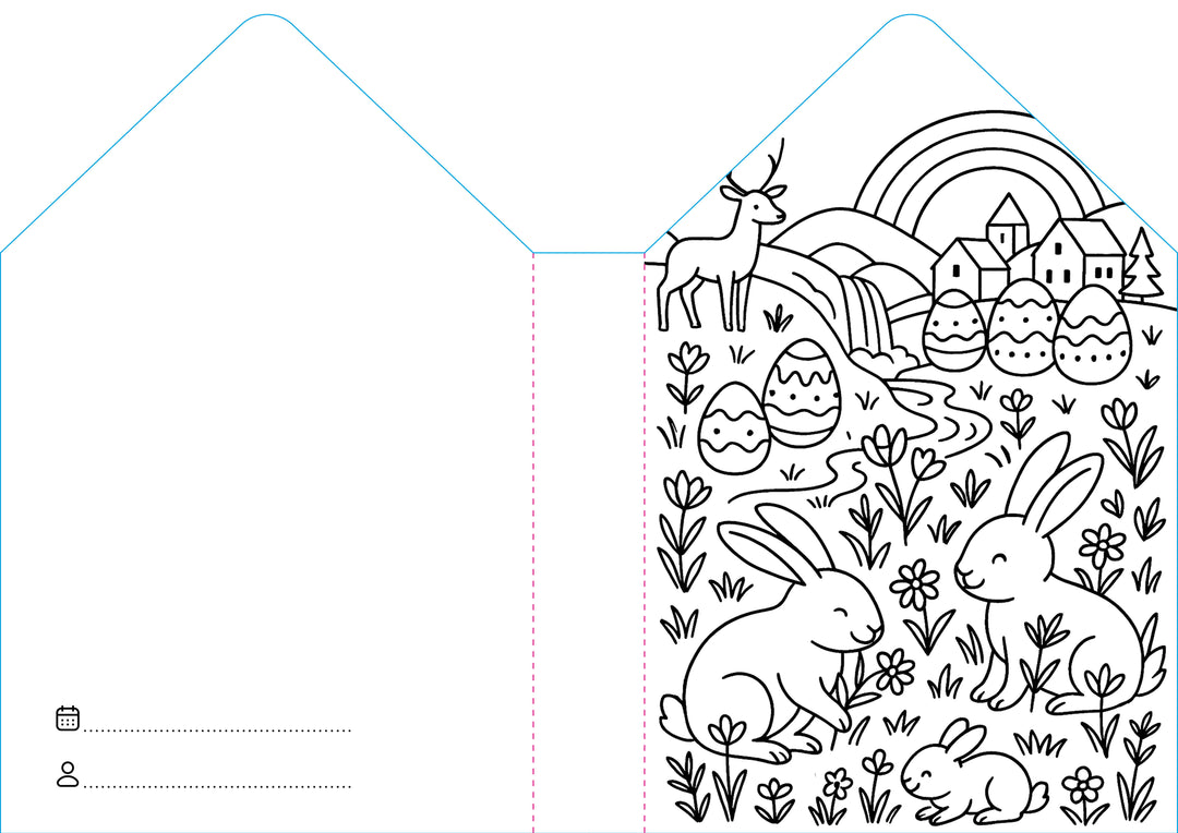 Sassi Colouring Book House - Easter