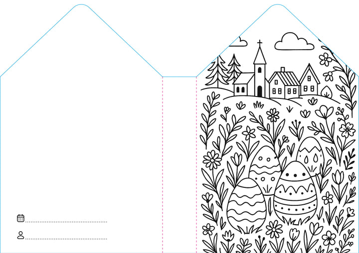 Sassi Colouring Book House - Easter