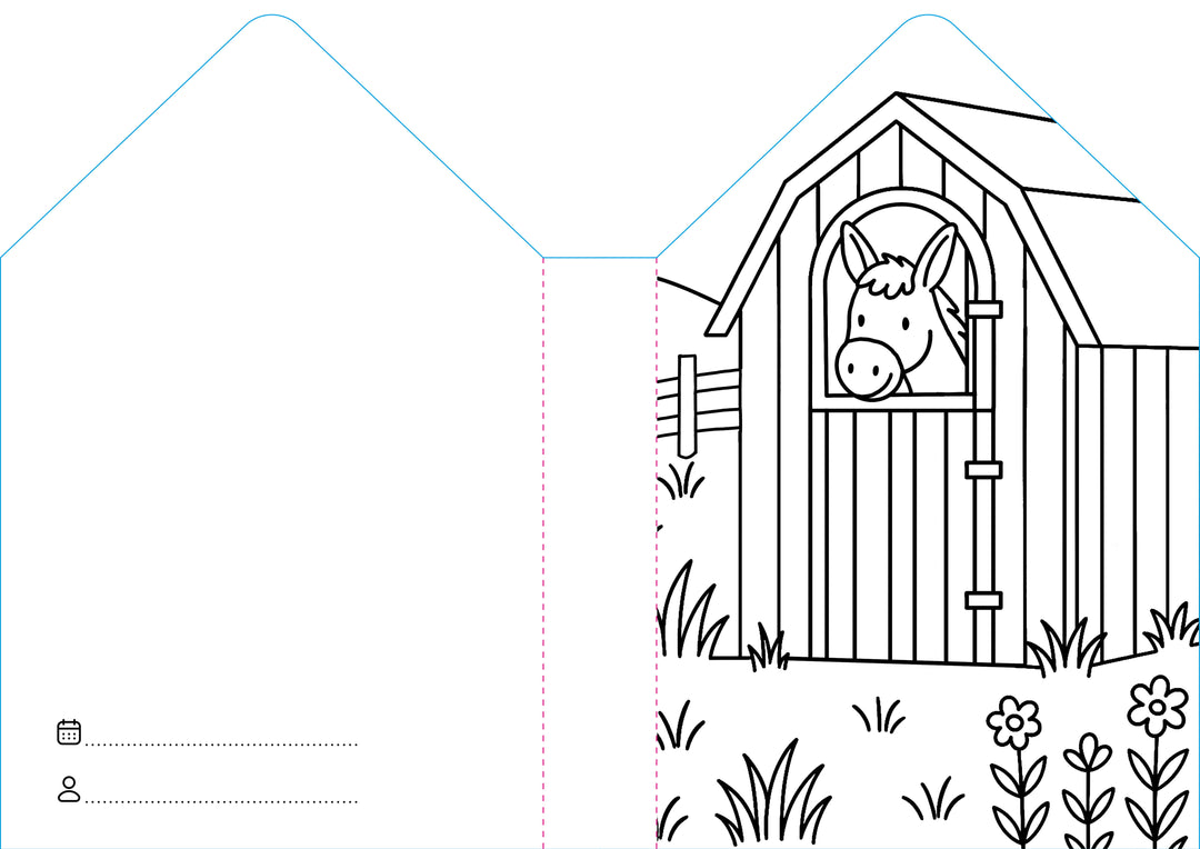 Sassi Colouring Book House - Farm