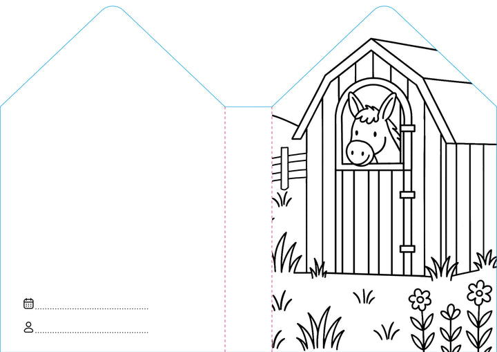 Sassi Colouring Book House - Farm