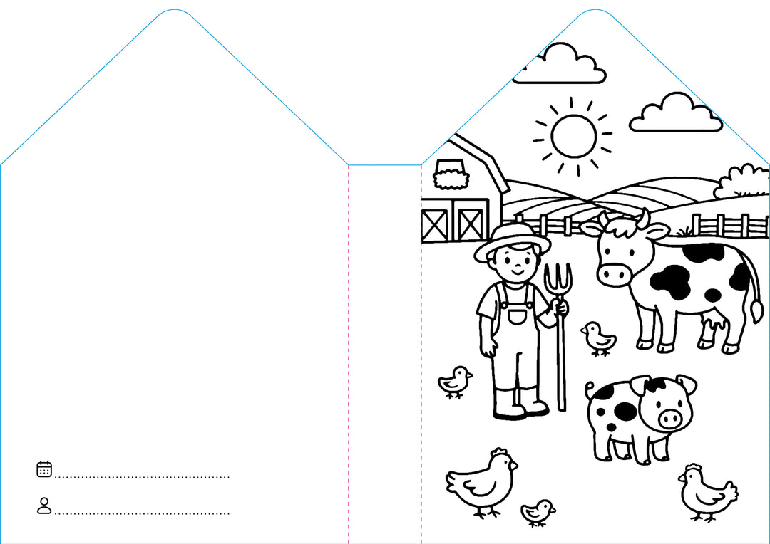Sassi Colouring Book House - Farm