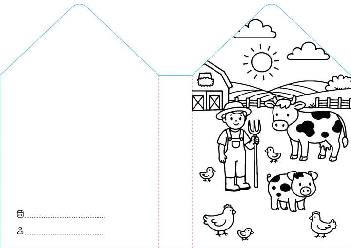 Sassi Colouring Book House - Farm