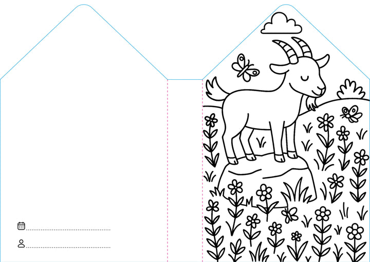 Sassi Colouring Book House - Farm