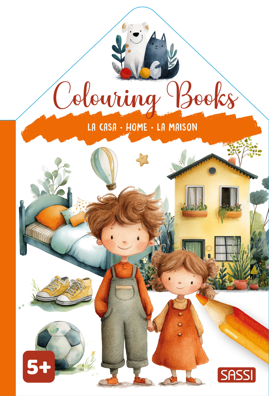 Sassi Colouring Book House - Home