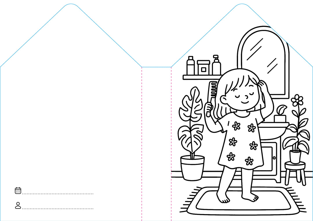 Sassi Colouring Book House - Home