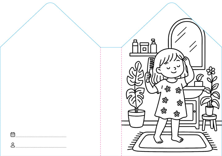 Sassi Colouring Book House - Home