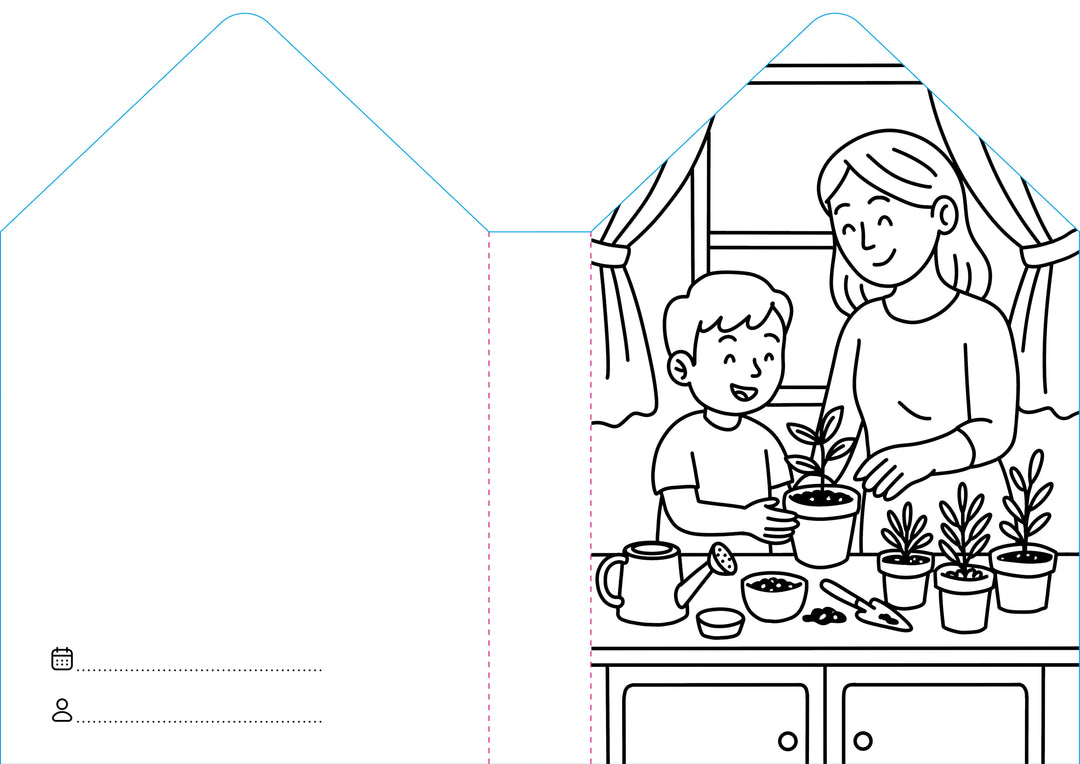 Sassi Colouring Book House - Home