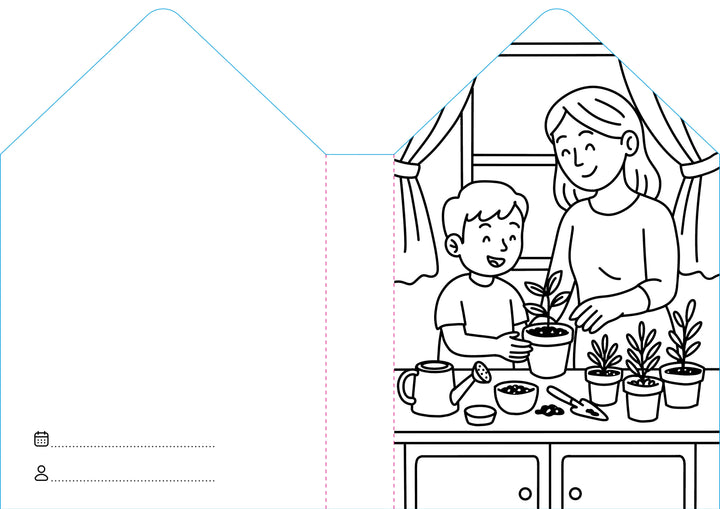 Sassi Colouring Book House - Home