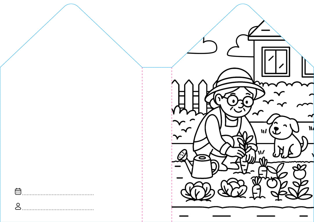 Sassi Colouring Book House - Home