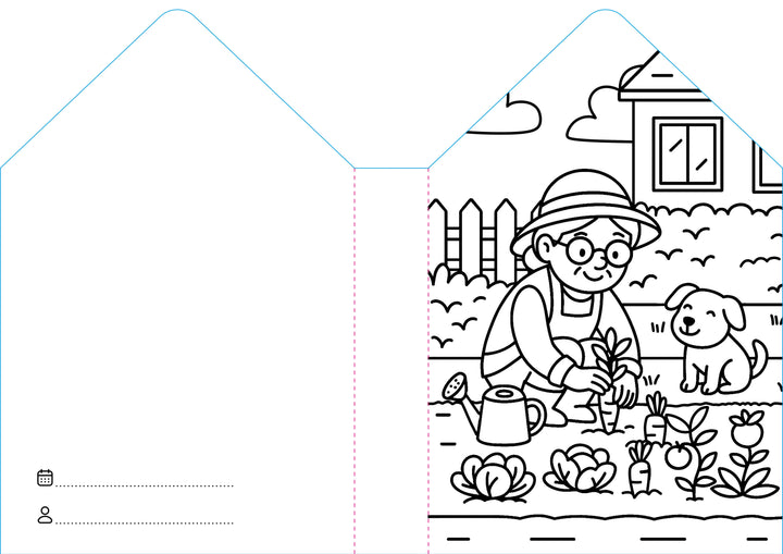 Sassi Colouring Book House - Home