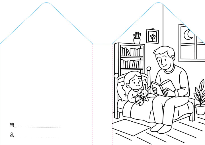 Sassi Colouring Book House - Home