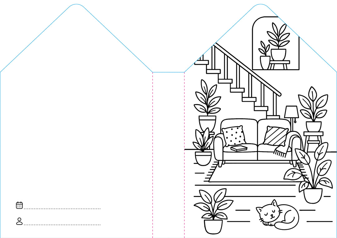 Sassi Colouring Book House - Home