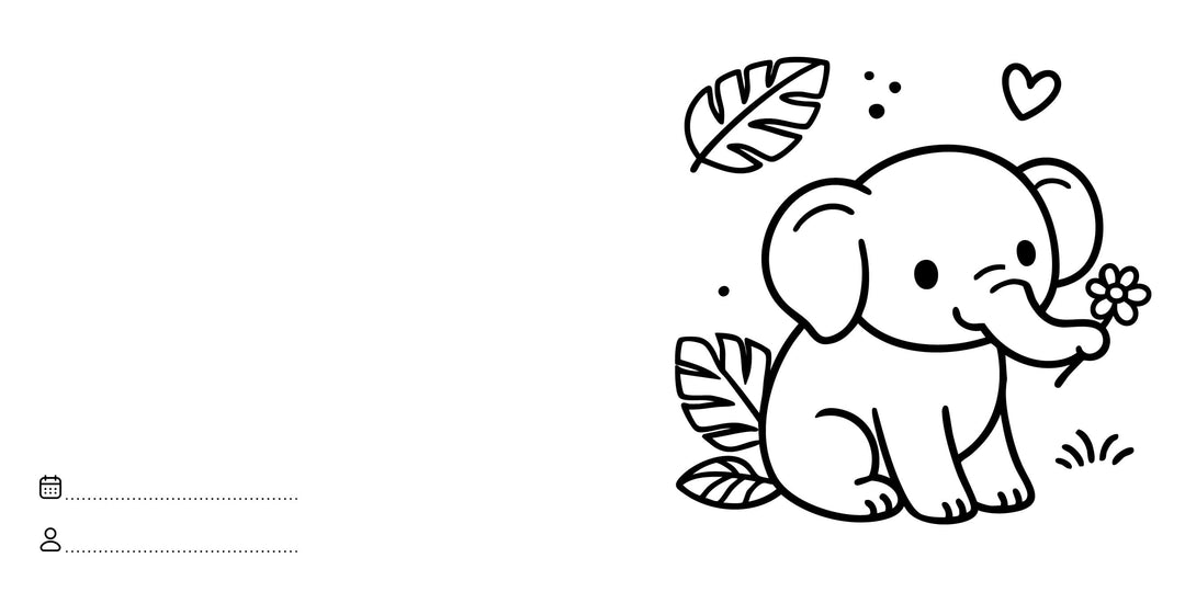 Sassi Colouring Book Square - Jungle Animals