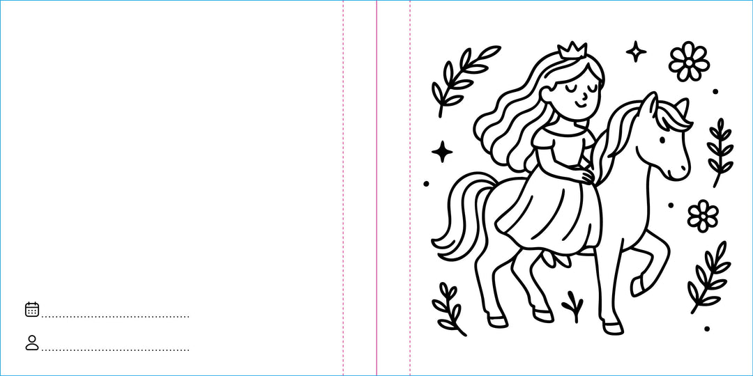 Sassi Colouring Book Square - Princesses