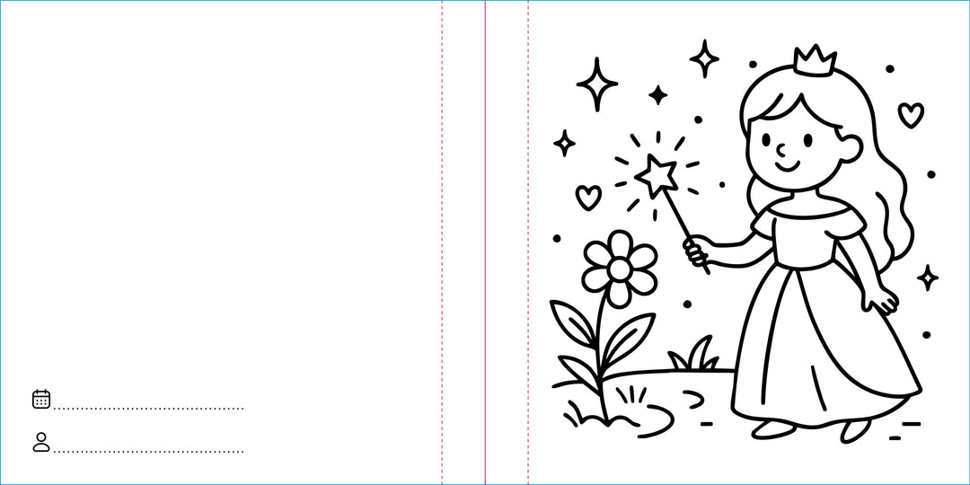 Sassi Colouring Book Square - Princesses