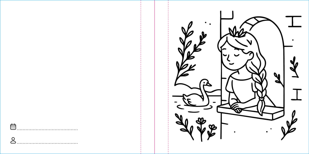 Sassi Colouring Book Square - Princesses