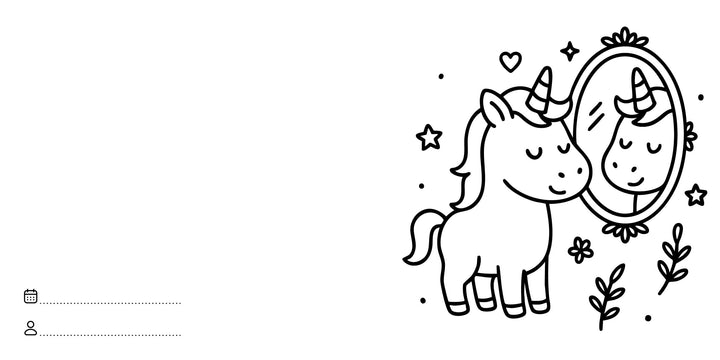Sassi Colouring Book Square - Unicorns
