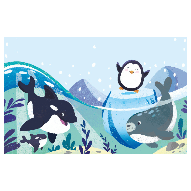 Sassi Free the Colours Reusable Paint Brush Book - The Sea