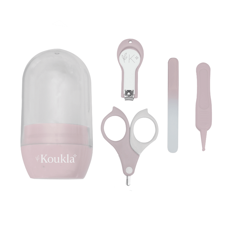 Koukla Baby Nail Kit, Pink, 5 pc