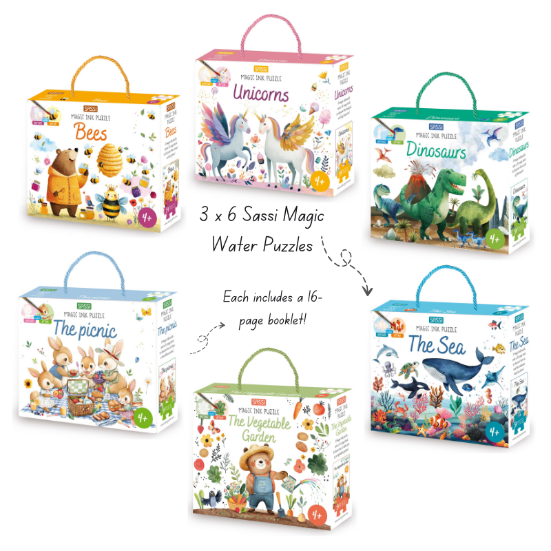 Sassi Water Puzzle Bundle, 12 pcs