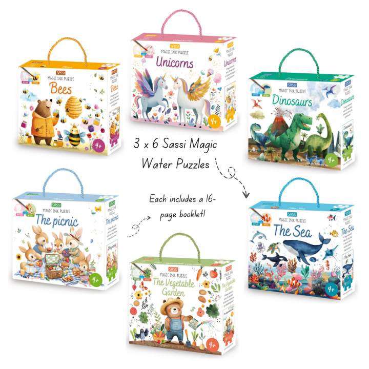Sassi Water Puzzle Bundle, 12 pcs
