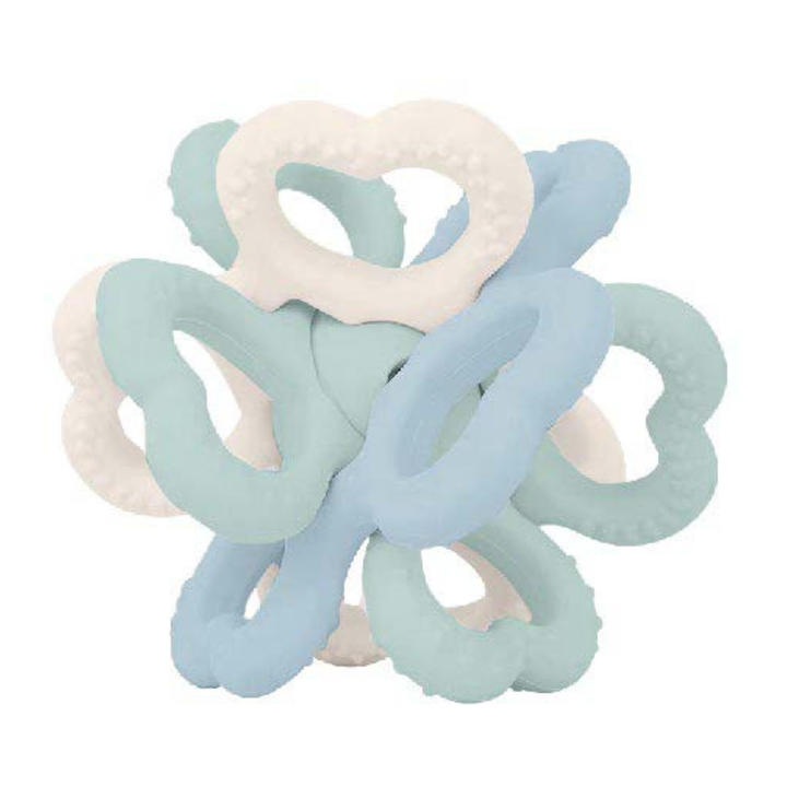 Koukla Baby Silicone Easy Grip Teether, Blue, 3 pcs