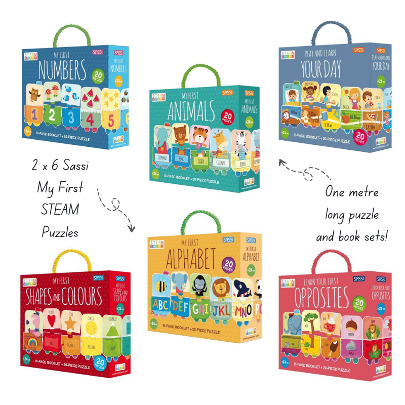 Sassi STEAM Puzzle Bundle, 12 pcs