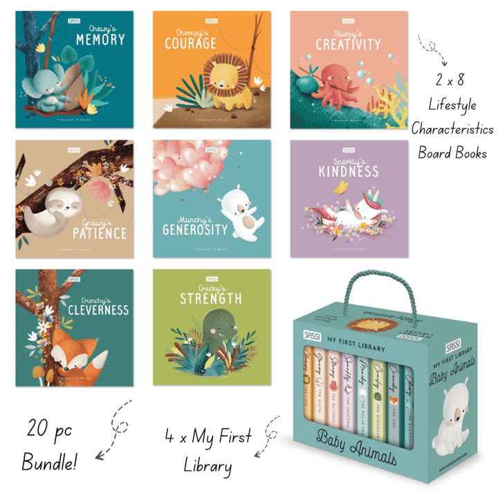 Sassi Lifestyle Characteristics Book Bundle, 20 pcs