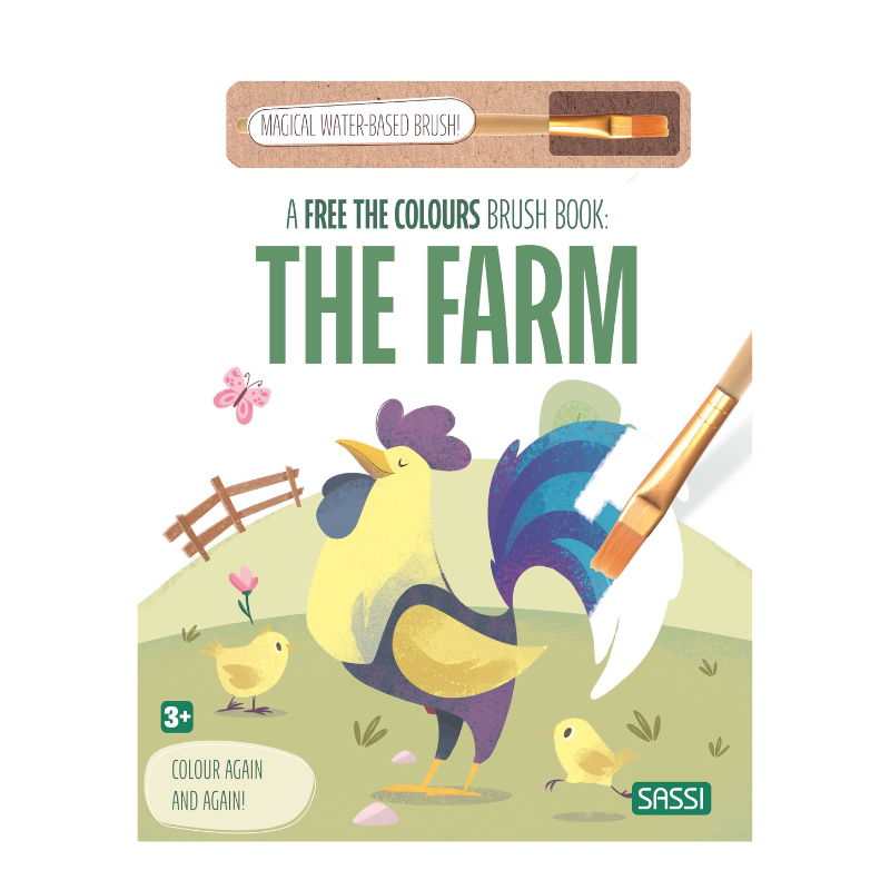 Sassi Free the Colours Reusable Paint Brush Book - The Farm