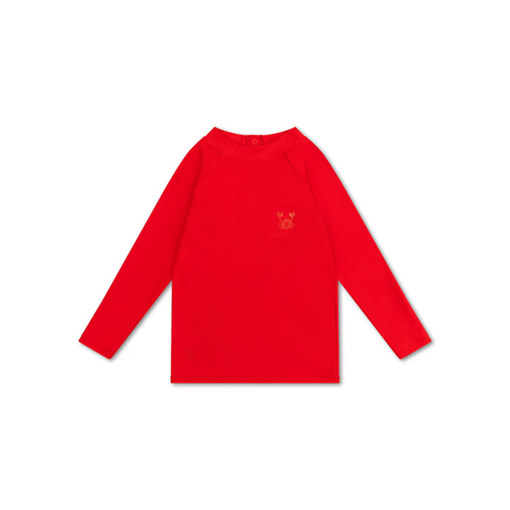 Swim Essentials UV Long Sleeved Rashguard, Oh Crab Red