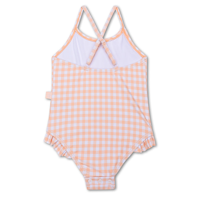 Swim Essentials Girls Bathing Suit, Sunset Grid