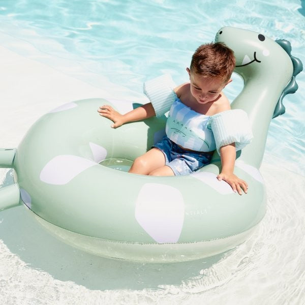 Swim Essentials Inflatable Swim Ring - Green Dino, 95 cm