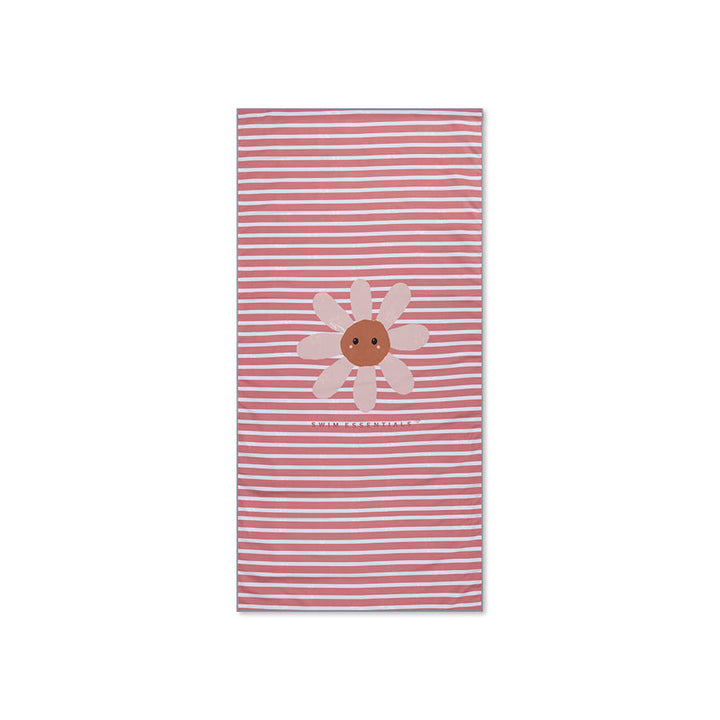 Swim Essentials Luxe Recycled Microfiber Beach Towel, Daisy Flowers, 135 x 65 cm