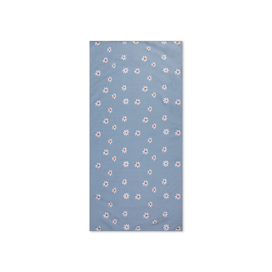 Swim Essentials Luxe Recycled Microfiber Beach Towel, Daisy Flowers, 135 x 65 cm