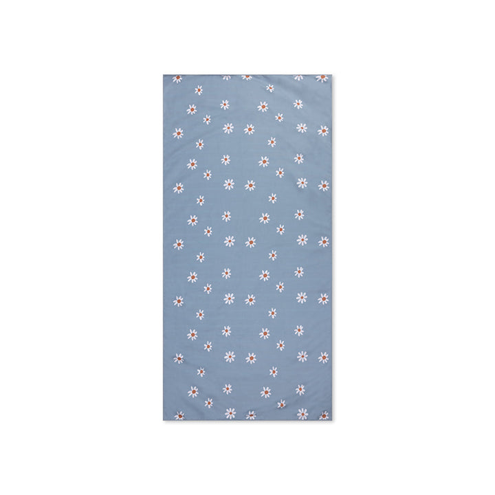 Swim Essentials Luxe Recycled Microfiber Beach Towel, Daisy Flowers, 135 x 65 cm
