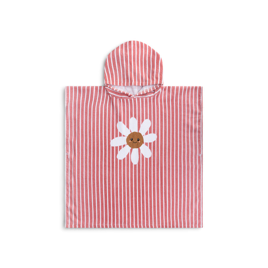 Swim Essentials Luxe Beach Poncho - Daisy Flowers, 65 x 65 cm