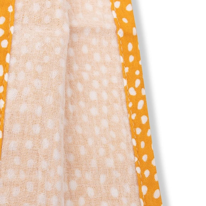 Swim Essentials Luxe Beach Poncho - Dots Orange, 55 x 50 cm