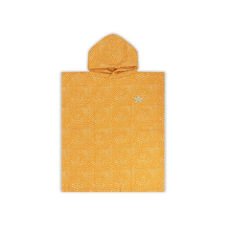 Swim Essentials Luxe Beach Poncho - Dots Orange, 55 x 50 cm