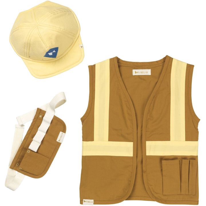 Fabelab - Dress Up - Builder Set - Ochre-Pale Yellow, 3-6 years