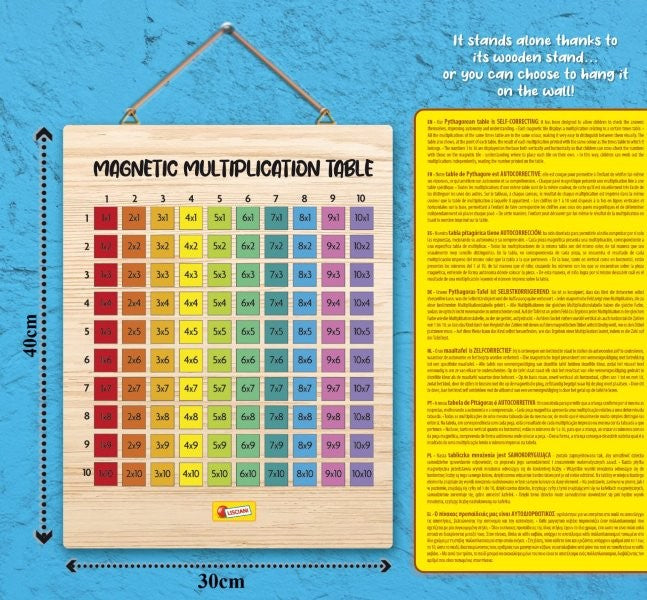 Lisciani I'm a Genius - Magnetic Multiplication Tables