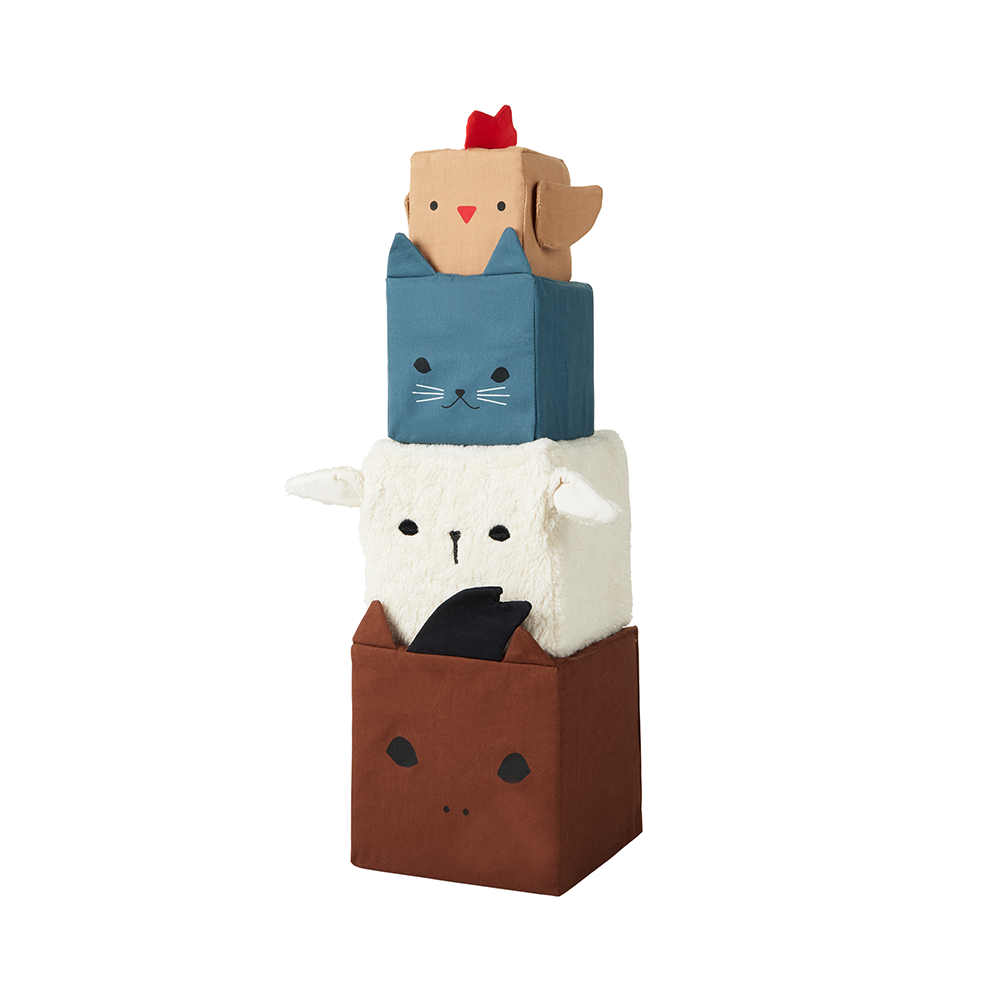 Fabelab - Soft Blocks - Farm Animals, 4 pcs